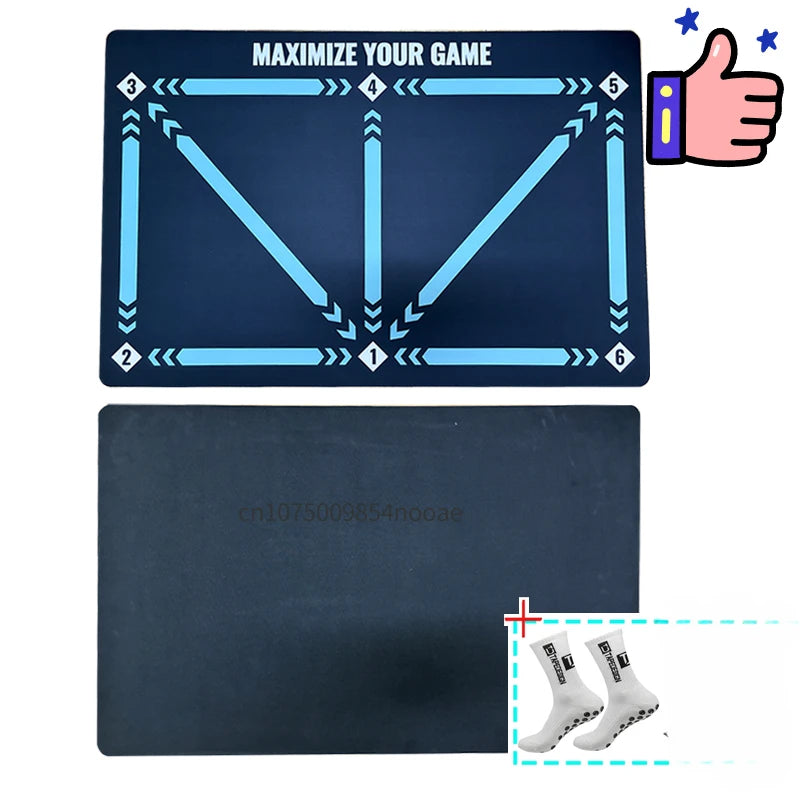 Football Training Mat Soccer Training Equipment Non Slip Foldable Kids Adults Dribble Mat Training Indoor Ourdoor Equipment