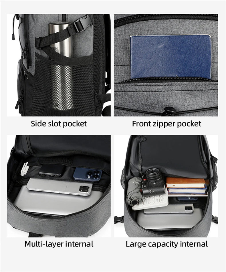 Travel Backpack Sport Basketball Soccer Football Commuting Hiking Trekking Bag Shoes Pocket Outdoor Short Trip College Schoolbag