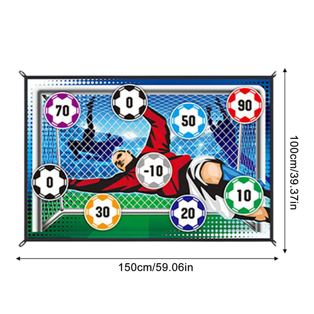 Soccer Ball Game Set for Kids Boys Toss Soccer Goal Game Soccer Training Equipment Set With 1 Ball 1 Flannel Target And 2 Ground