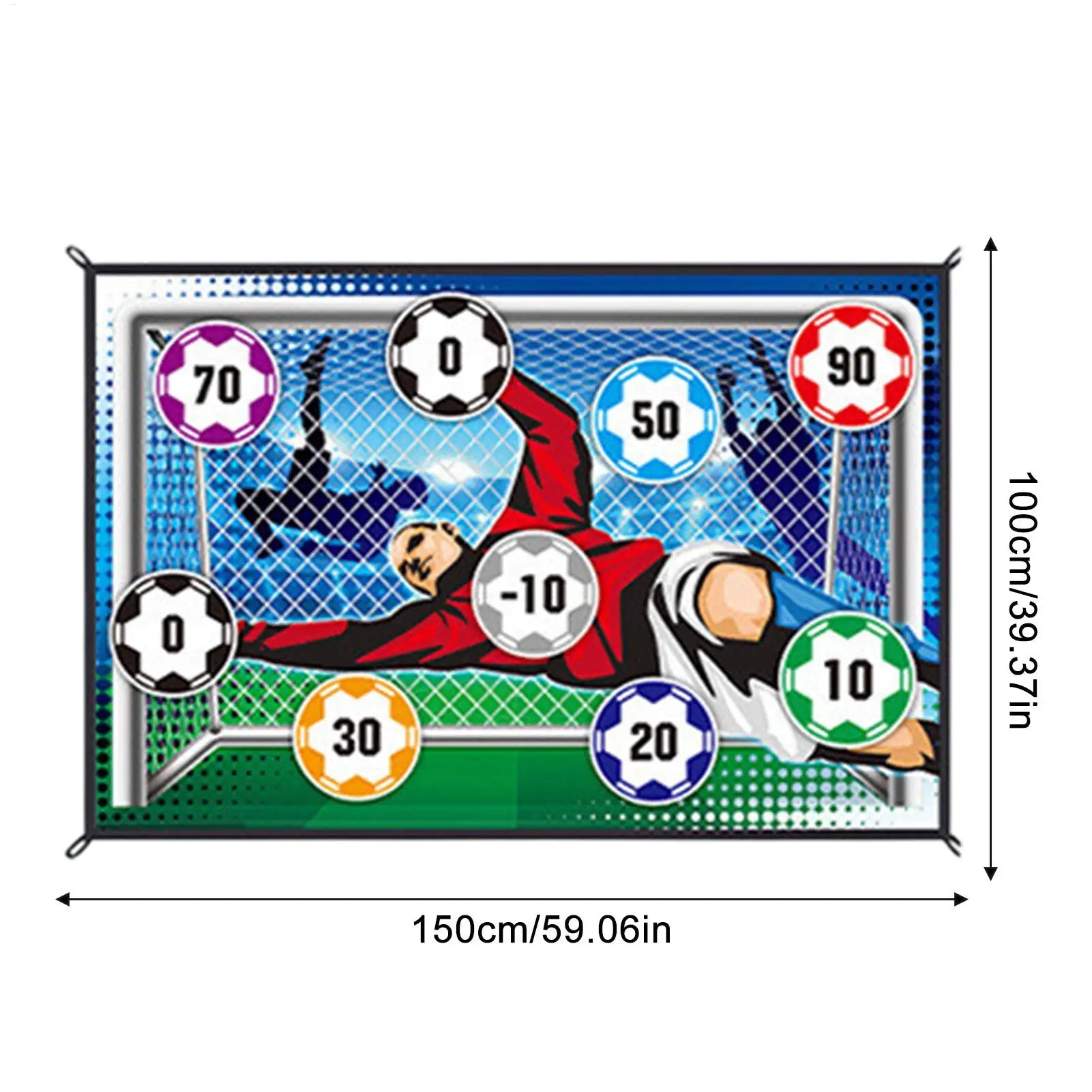 Soccer Ball Game Set for Kids Boys Toss Soccer Goal Game Soccer Training Equipment Set With 1 Ball 1 Flannel Target And 2 Ground