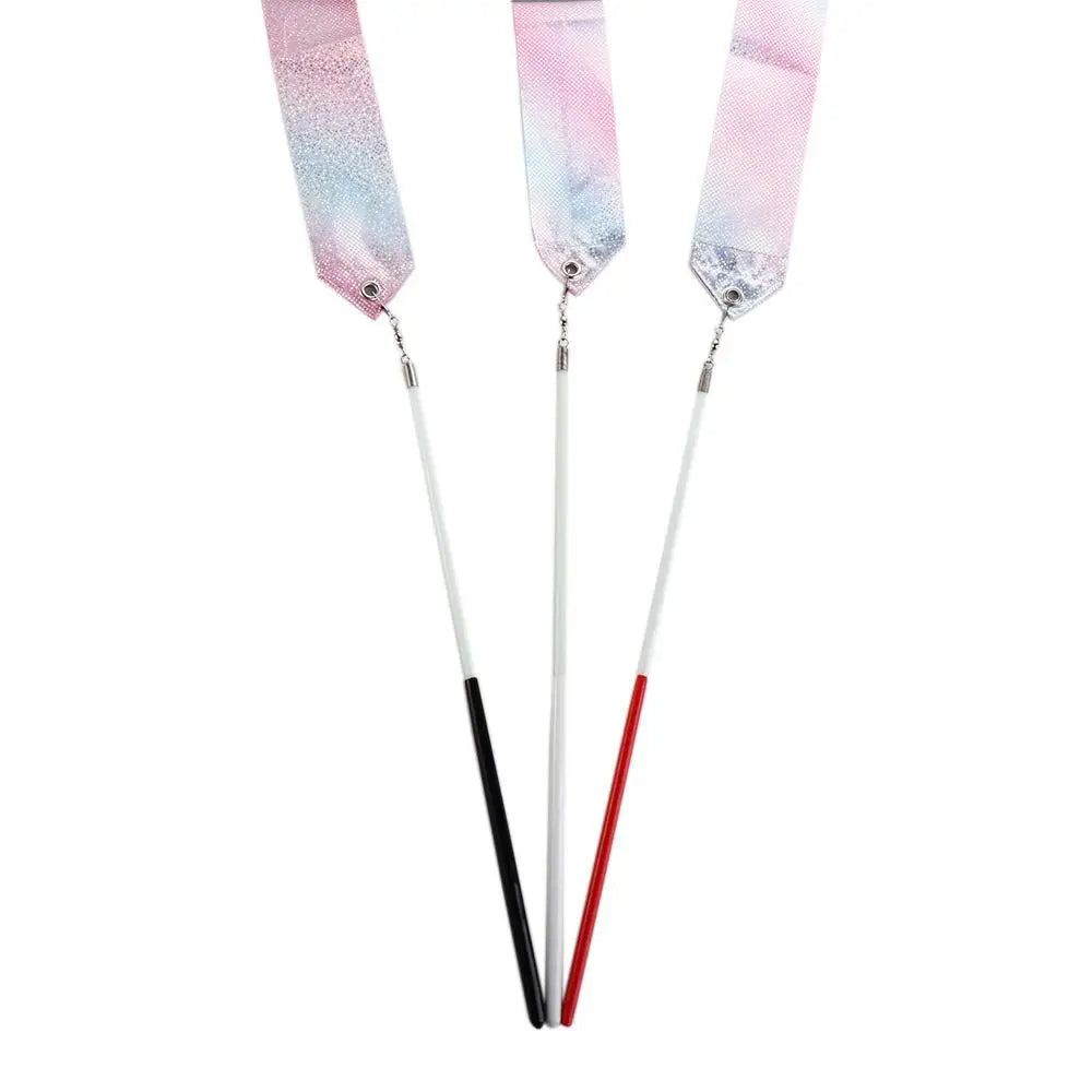 Gymnastics Equipment  Toys Rainbow Stick  Training Tool Twirling Rod Ballet Streamer Dance Ribbon Gym Ribbons