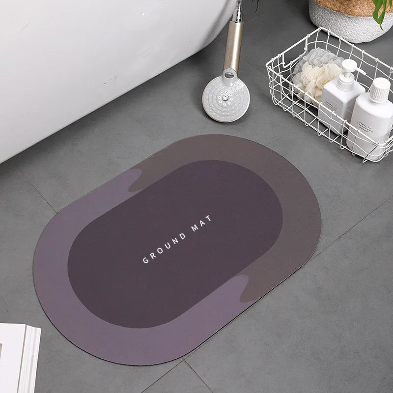 Bathroom Floor Mat 40x60cm Absorbent Anti Slip Floor Mat Foot Carpet Quick Dry Shower Toilet Carpet Soft Diatomaceous Mud
