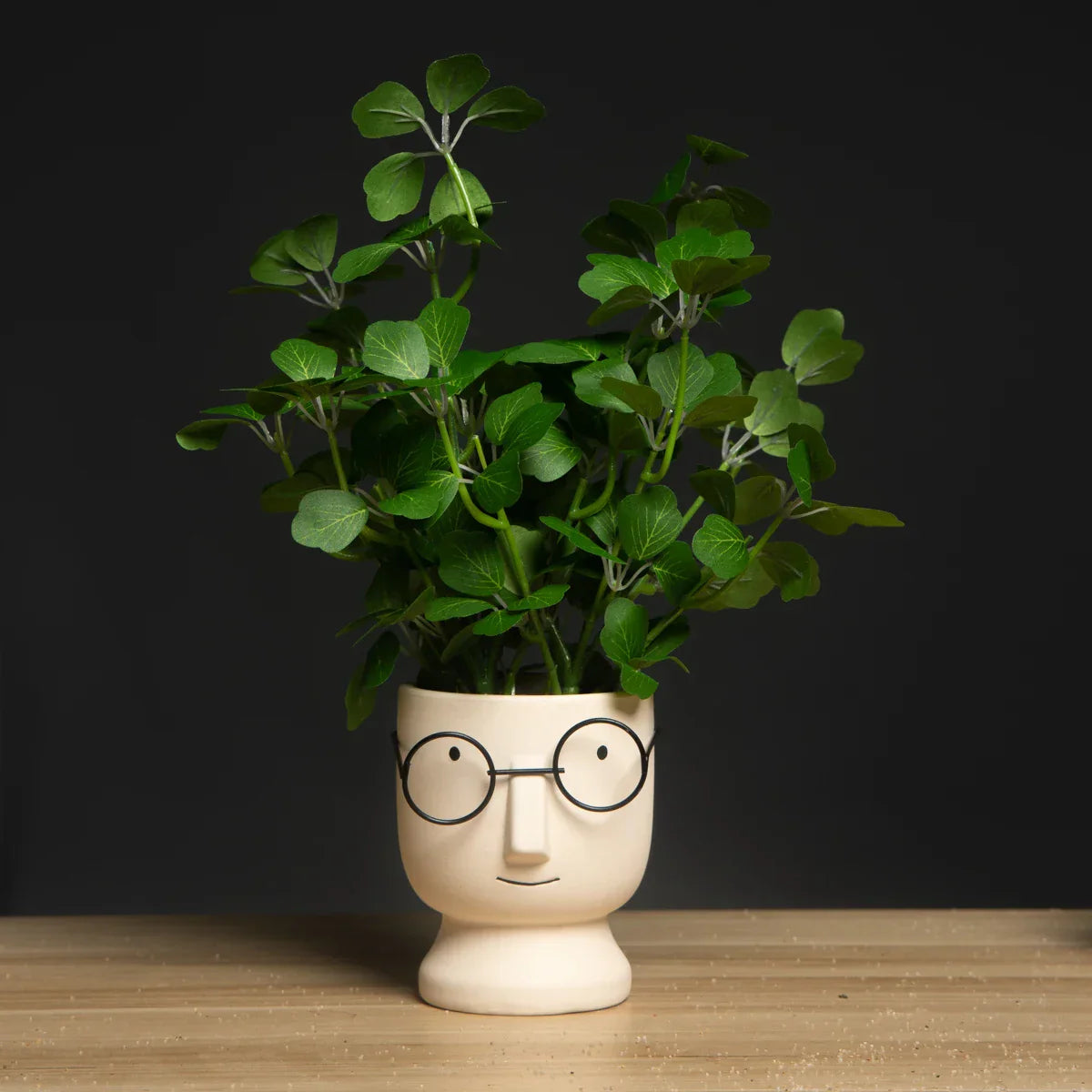 Dlight Decor 33cm Four Leaf Clover Plant with Bell Tree Leaves for Home and Party Decor