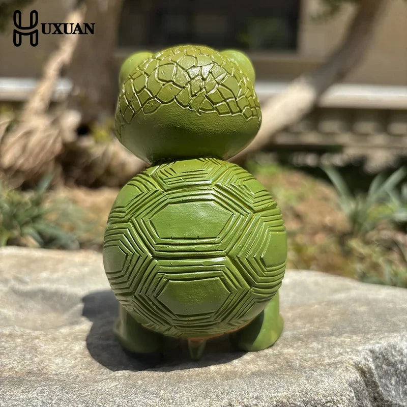Turtle Garden Statue Decoration Lawn Ornament Figurine Outdoor Statue For Pond Patio Indoor Outside Hallway