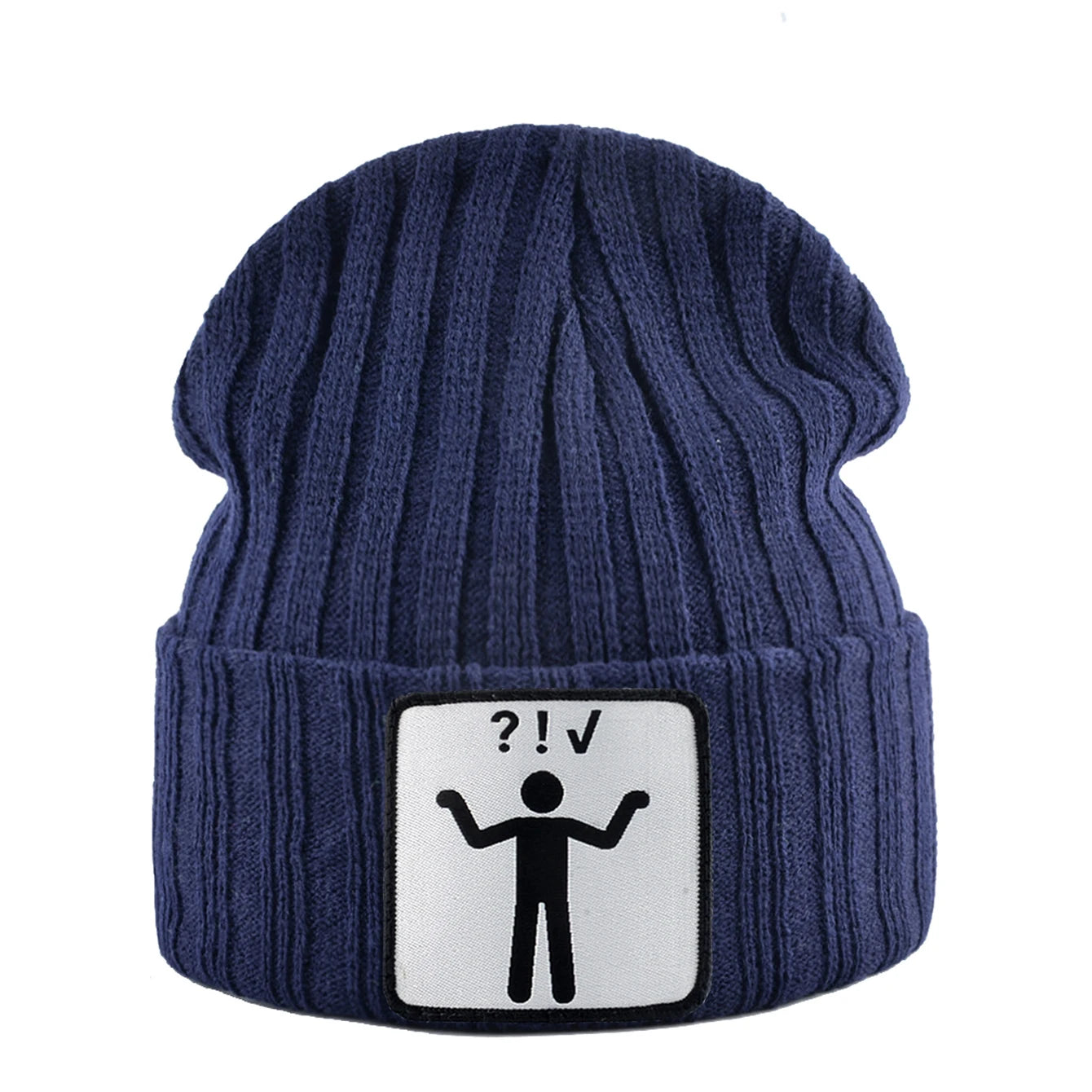 Knitted Skullies Beanie With Animals Patch Men Women Outdoor Casual Sport Hats Autumn Winter Solid Color Hip Hop Beanies