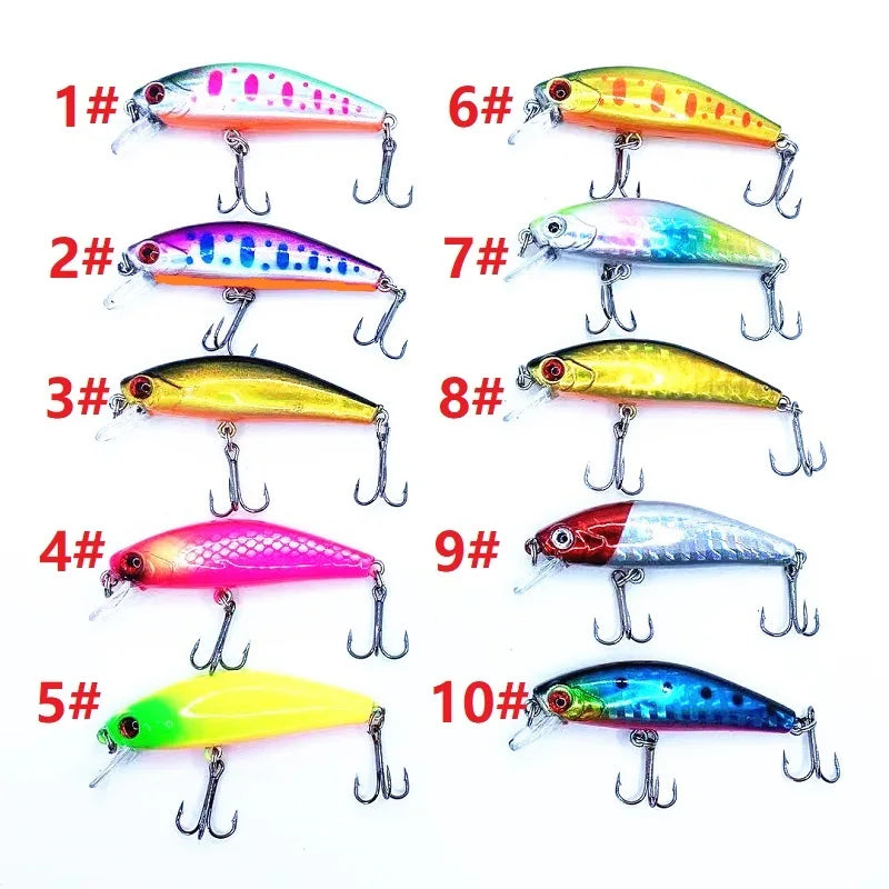 Minnow Fishing Lure Winter Sinking for Fishing Tackle Wobbler Artificial Bait Goods Pike Pesca Trout Lure Spinning Carp Hooks