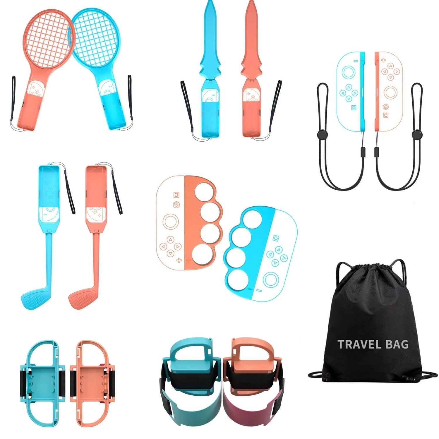 15 in 1 Switch Sports Accessories Bundle - Suitable for Switch 2  Sports Game Series accessory kit, compatible with Switch/OLED