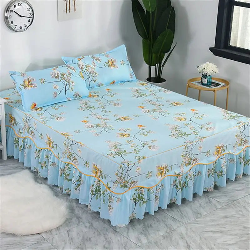 Bed Skirts Four Season Universal Skin-friendly Comfortable Protective Bedding Luxury Anti-slip Bedsheets Fashion Home Decoration