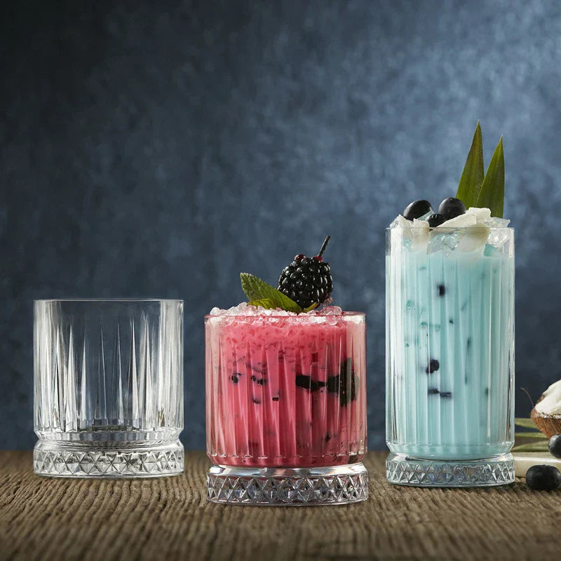 Dlight Decor Diamond Stripe Glass Coffee Cups (100–450ml)
