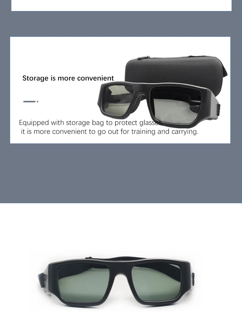Training sports glasses can be used in basketball, football, badminton and other scenarios to exercise reaction ability