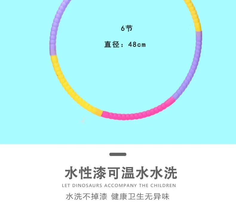 Sport Removable Color Hoop Equipment for Children Portable Exercise Plastic Fitness Training Circle Children's Best Gifts