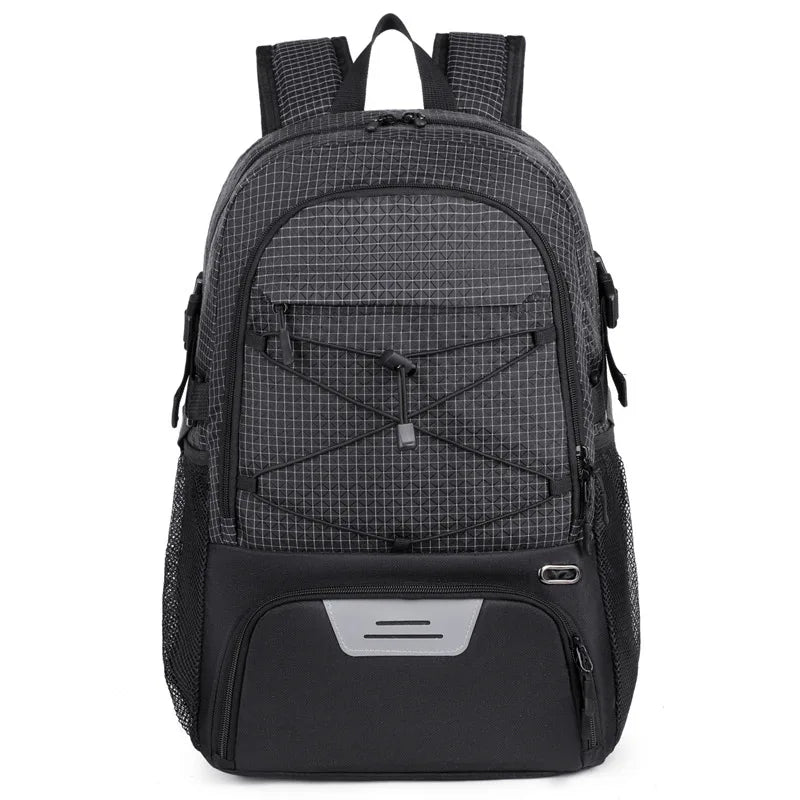 Travel Backpack Sport Basketball Soccer Football Commuting Hiking Trekking Bag Shoes Pocket Outdoor Short Trip College Schoolbag