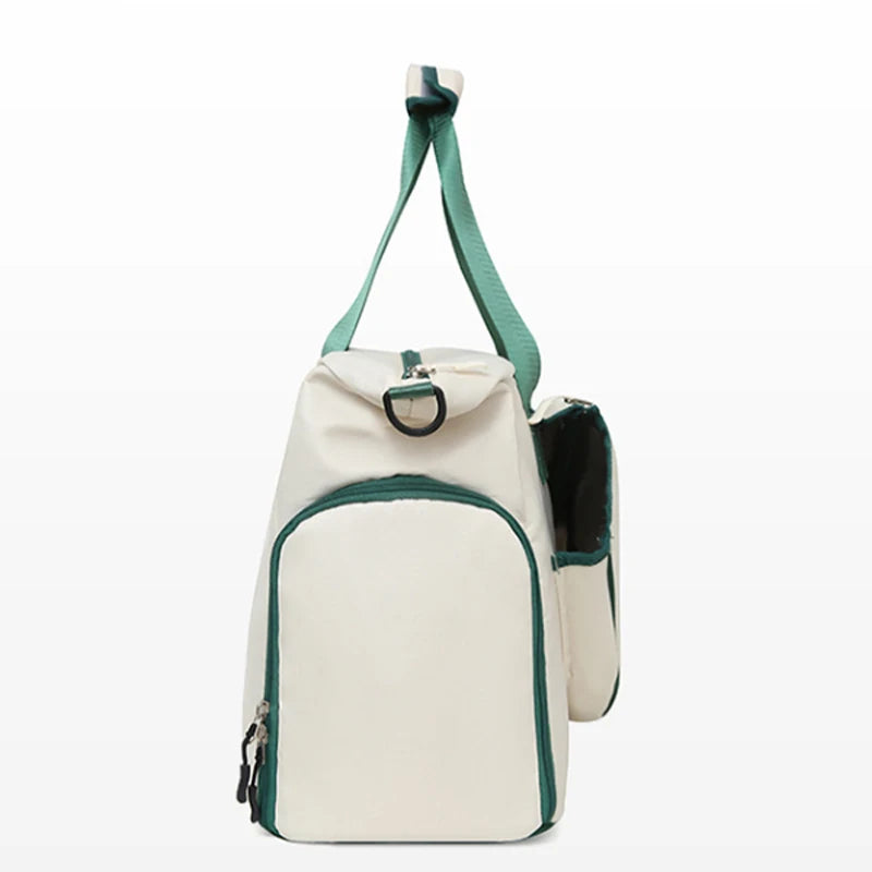 All-Sport Racket Backpack large Capacity Ventilated Shoe StorageWaterproof Tennis Duffel with Detachable Shoulder Strap