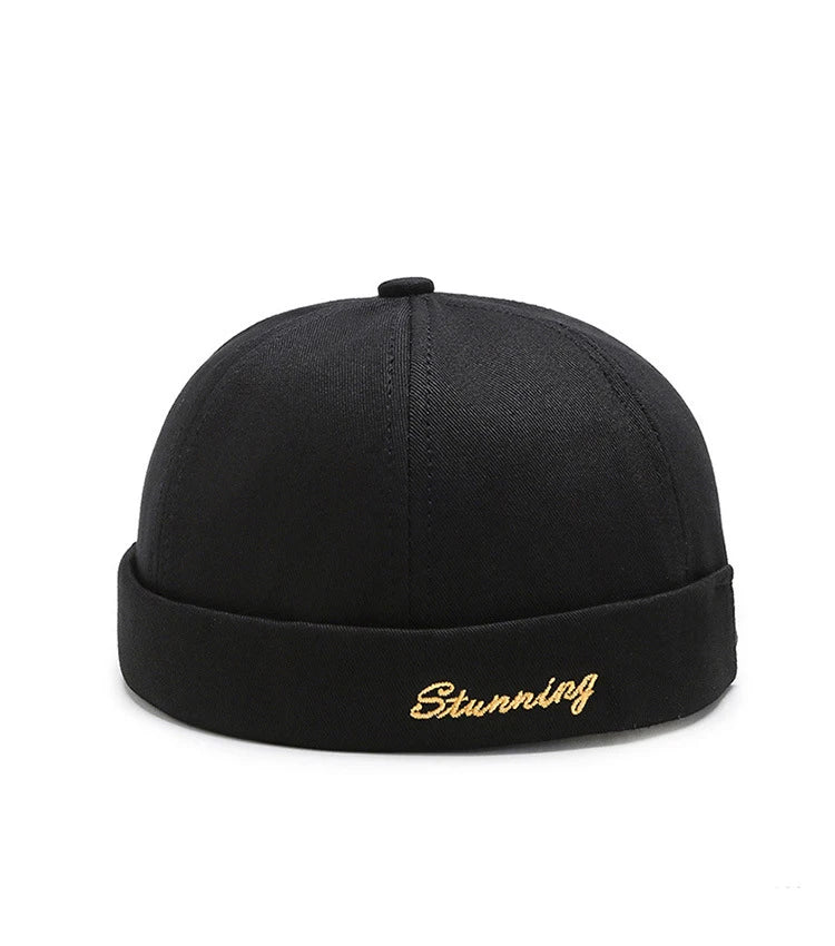 New Fashion Four Seasons Landlord Hats, Men's Street Hip-Hop Hats Beanie Melon Skin Hats, Women's Bare Plate Hats, Women's Tides