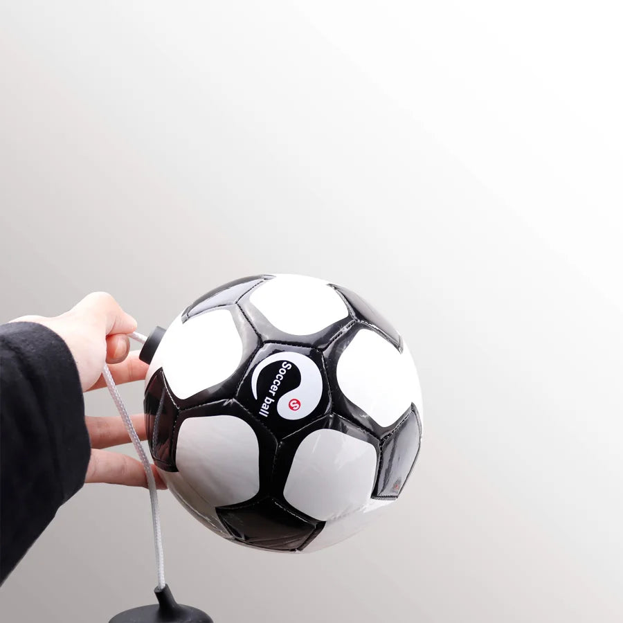 Football Training Size 2 Soccer Ball Juggle Bags Children Adults Auxiliary Circling Belt Rope Football Solo Training Equipment