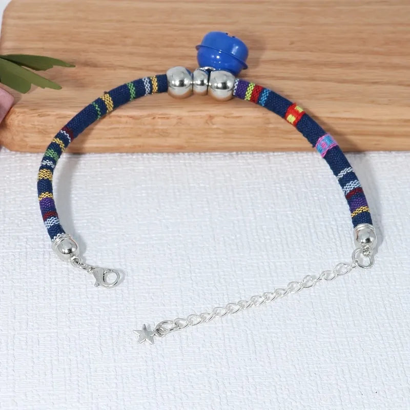 Adjustable Pet Collar with Bell Cute Collars for Small Dogs and Cats Kitten Necklace Pet Accessories
