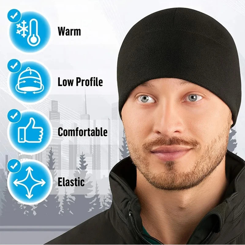 Warm Winter Hats for Men Women Windproof Cycling Thermal Fleece Caps Outdoor Sport Cold Proof Skiing Hiking Beanies Ear Warm Hat