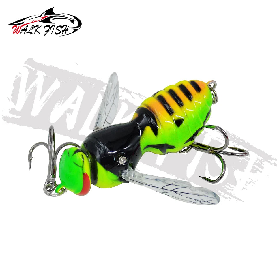 WALK FISH 4.5g 40mm Insect Lure Fishing Lures Bionic Swimbaits Wobblers Sea Bass Fishing Artificial Bait Hard Baits Bass Pike