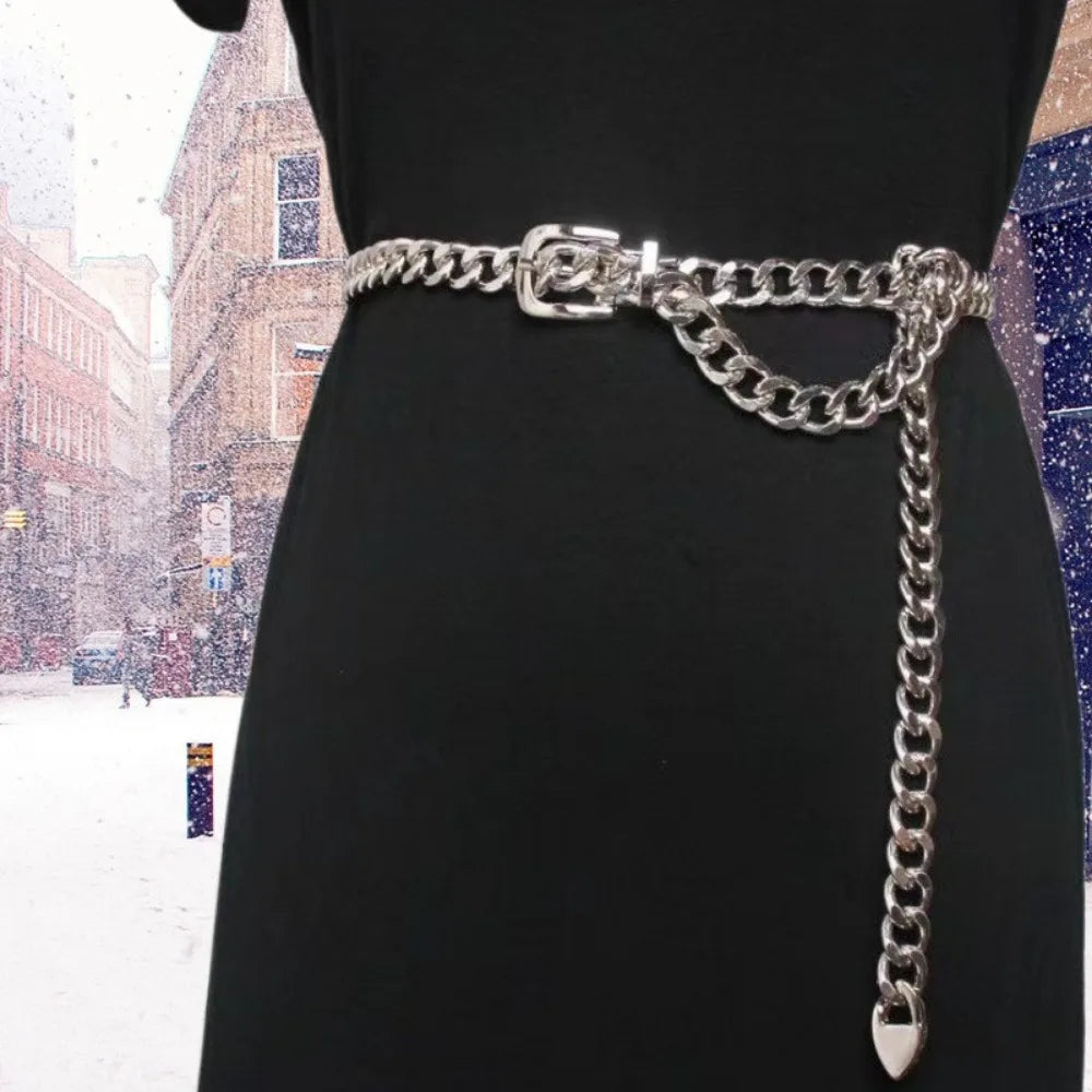 Metal Chain Belts Women Waistbands Long Tassel Waist Chain Dress Jeans Belts Lady Waistband Belts Women Body Chain