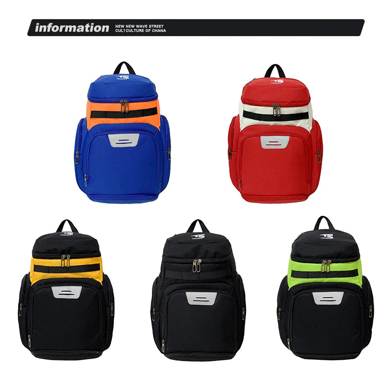 Basketball Soccer Backpack with Shoes Pocket  Outdoor Sports Training Commuting Bag Gym Fitness Bag College Laptop Schoolbag Men