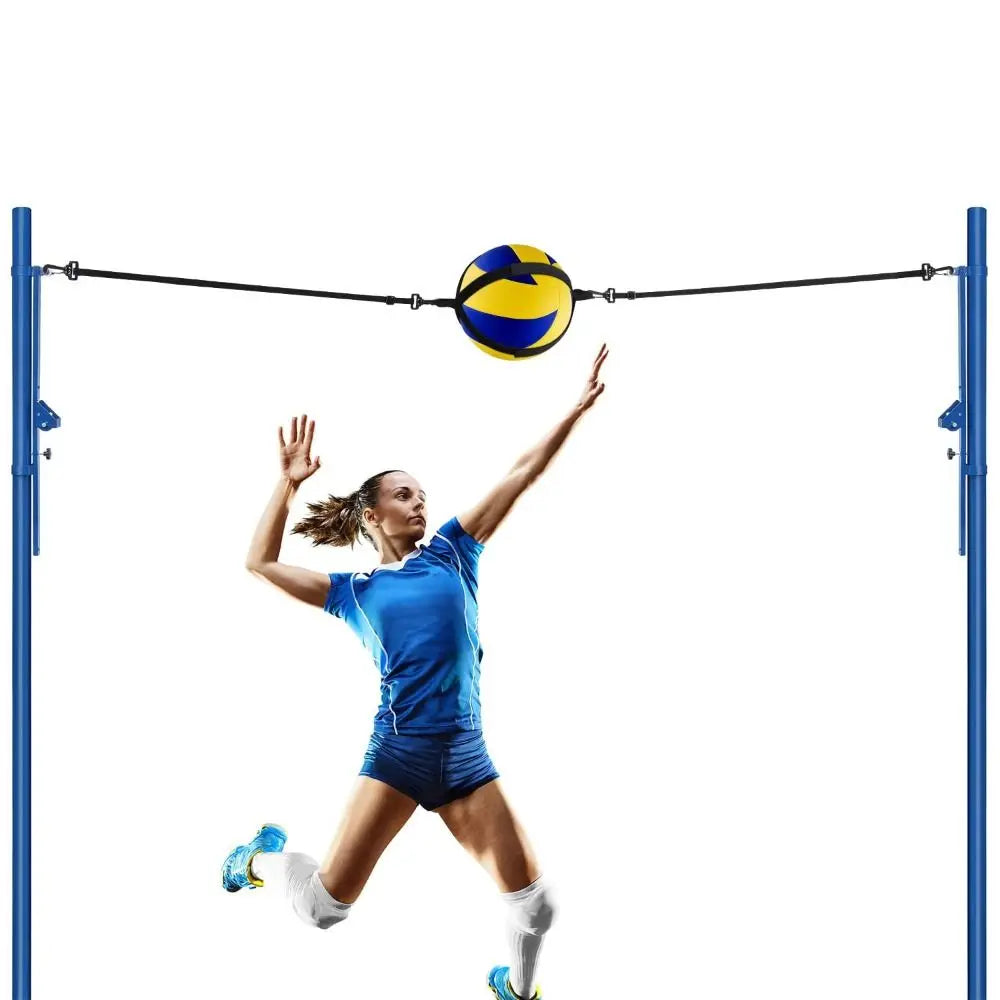 Adjustable Volleyball Spiking Training Aid Wear-resistant Elasticated Volleyball Training Equipment Practical Black