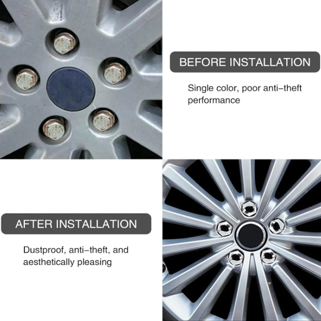 20pcs Automotive Wheel Nut Stud Cover Protective Cover Automotive Tire 17/19/21mm Automotive Wheel Nut Cover Accessories