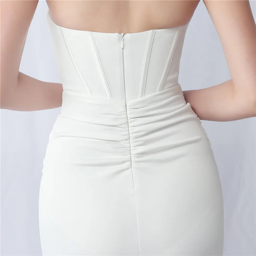 Formal Dresses for Special Events Satin Evening Dress Luxury Woman Party Occasion Long Event Elegant Women Luxurious Mermaid