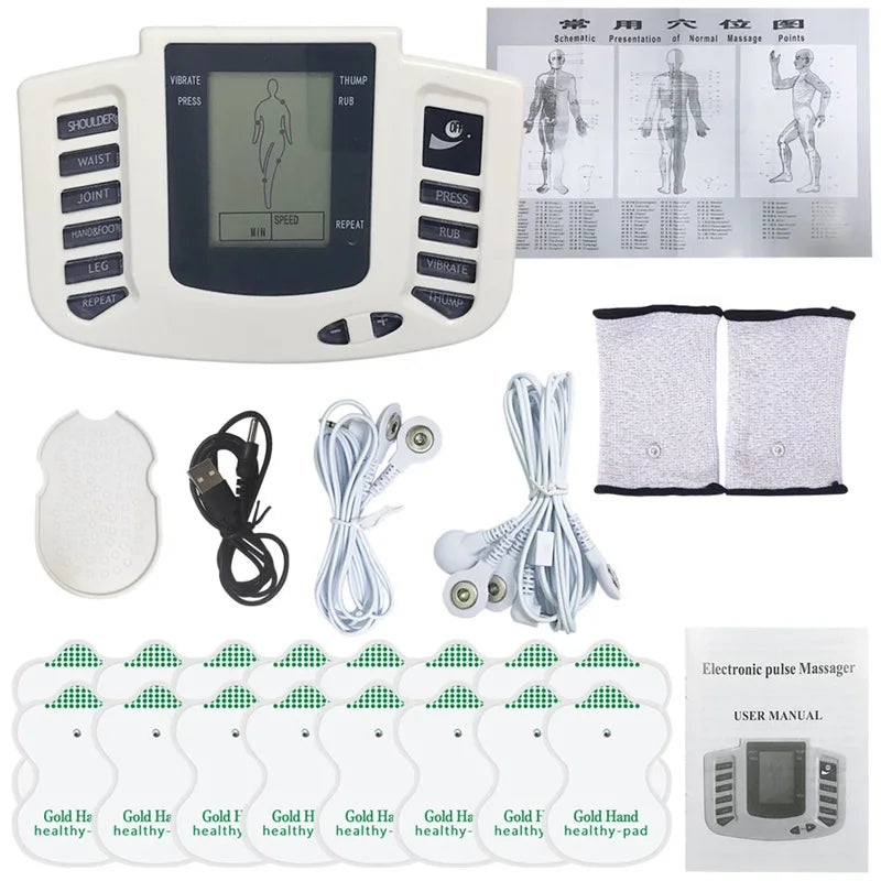 Physiotherapy Tens Equipment for Body Back Foot Massager Eletric Muscle Stimulator EMS Tens Machine Massage Tools Health Care