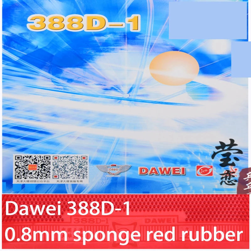 Dawei-Table tennis rackets 388d-1, rubber, long pimples, racquet sports equipment