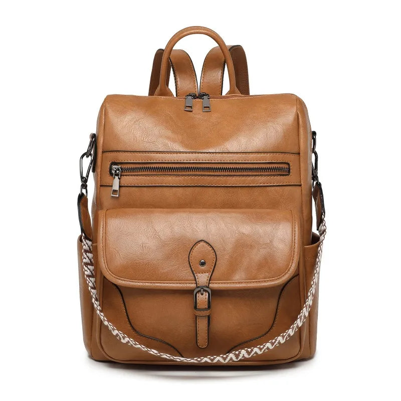 Backpack Purse for Women Purse Travel Backpack Fashion Designer Ladies Shoulder Bags  PU Leather Fashion Anti-theft Rucksack