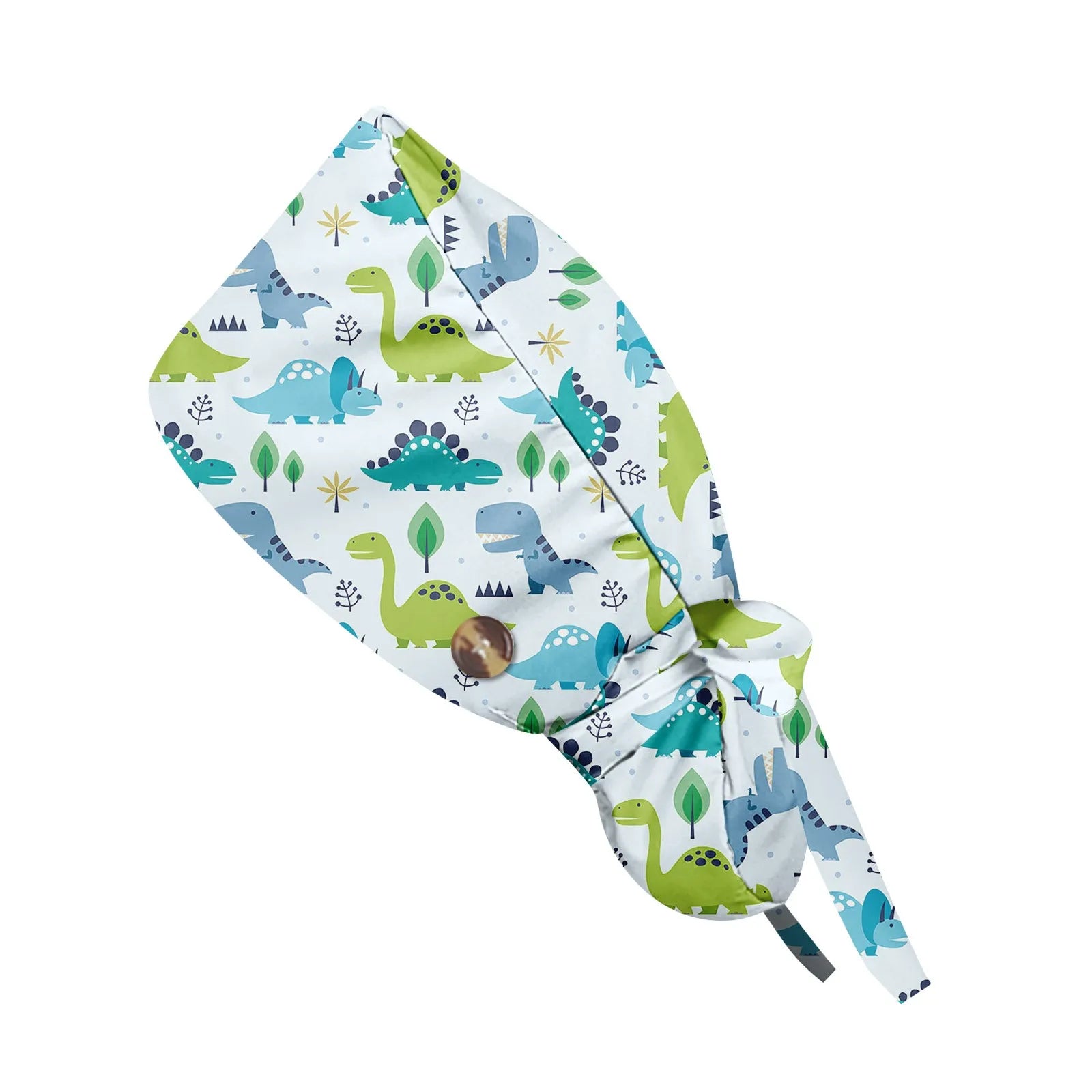 Long Hair Work Hat Fashion Cartoon Print Adjustable Work Cap Beauty Salon Nursing Cap Female Surgical Hat Scrub Caps Acces