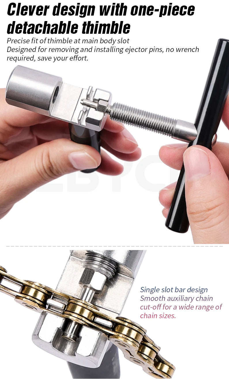 LEBYCLE Bicycle Chain Breaker Bike 1~12 Speed Chain Removal Tool Bike Chains Extractor Cutter Device Bike Chain Removal Tools