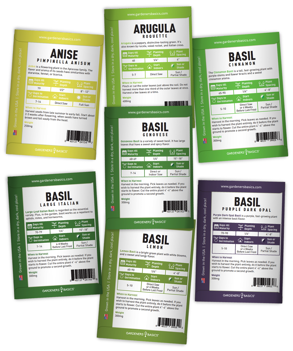 Popular Herb Seeds for Planting | 35 Variety Pack