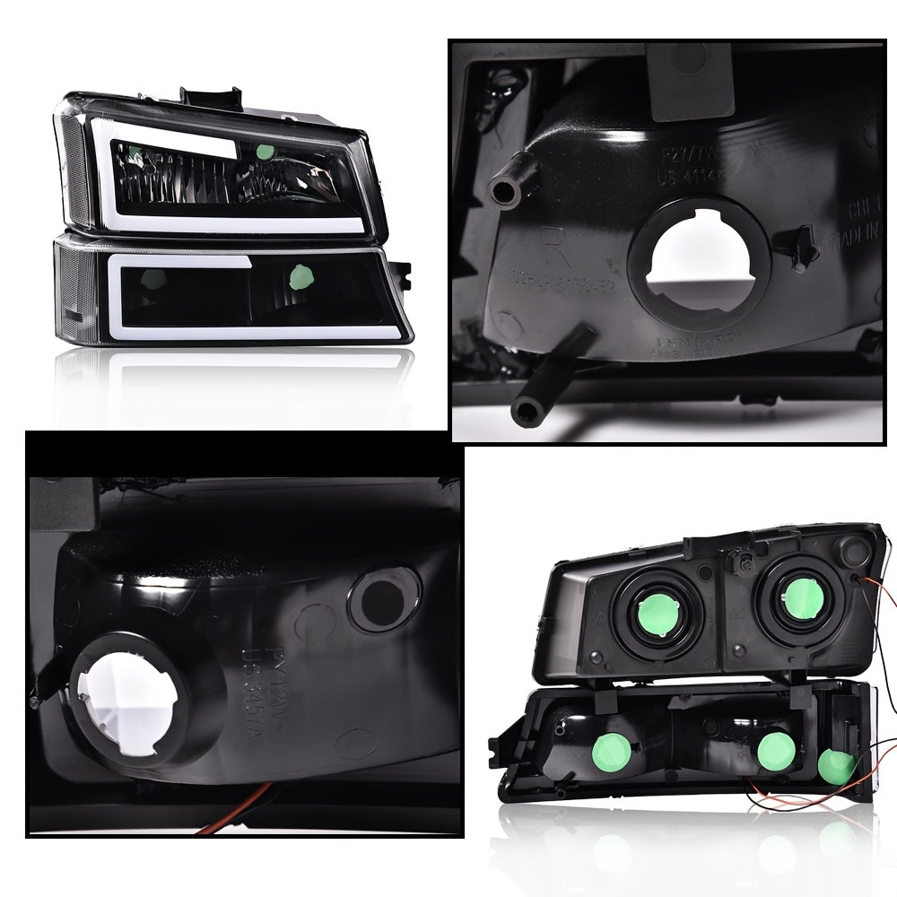 LED Headlight Left & Right Fit for Chevy for Silverado 1500 2500 3500 HD
