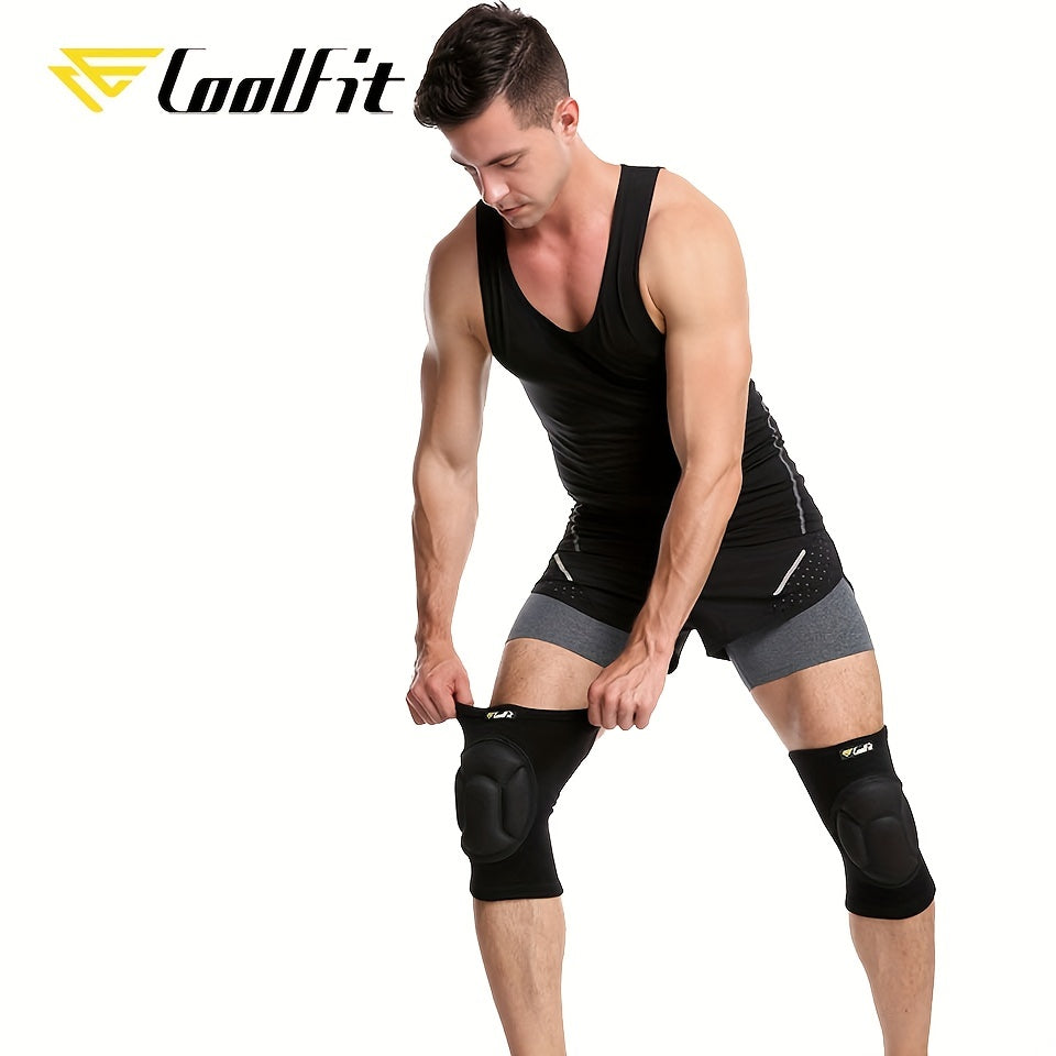 2-Pack Coolfit Thickened Sports Knee Pads for Dance and Streetwear