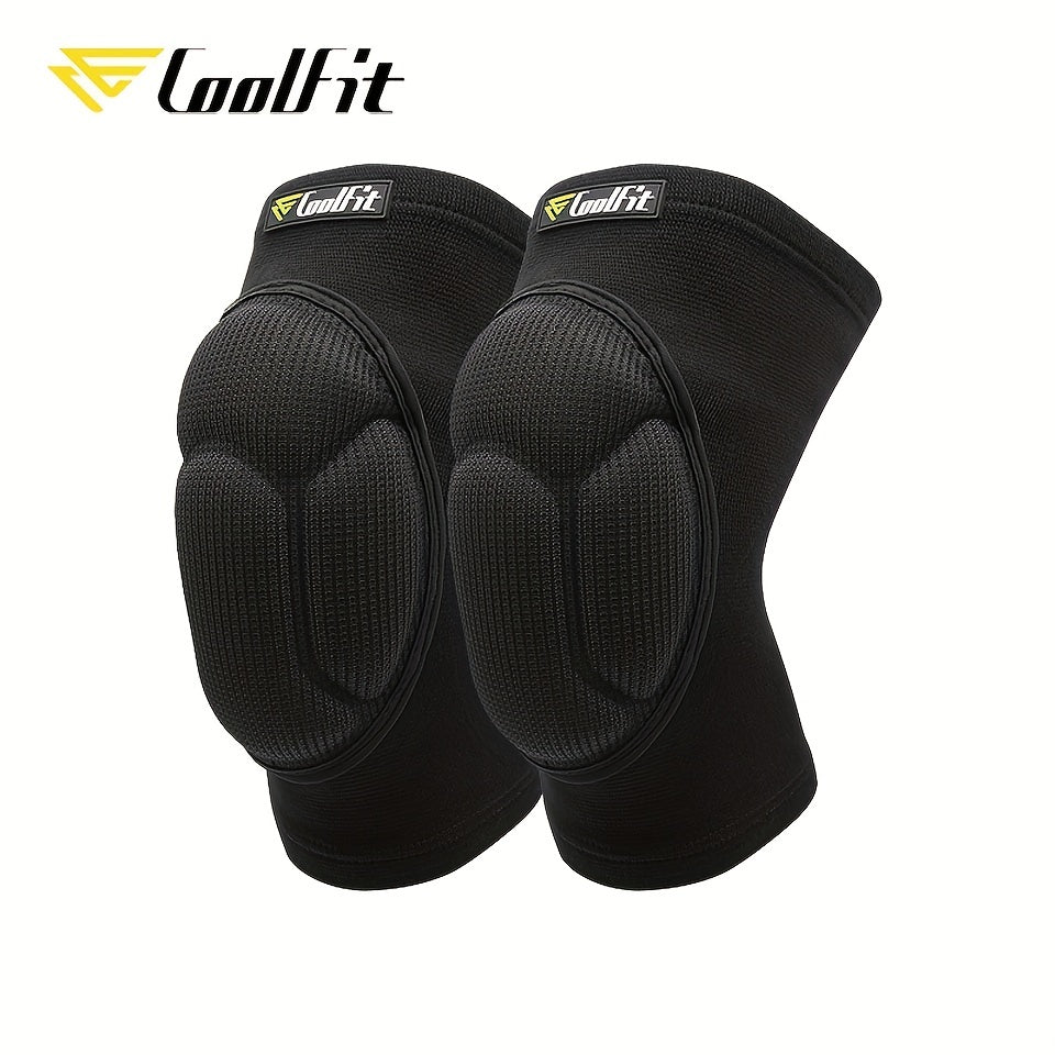 2-Pack Coolfit Thickened Sports Knee Pads for Dance and Streetwear
