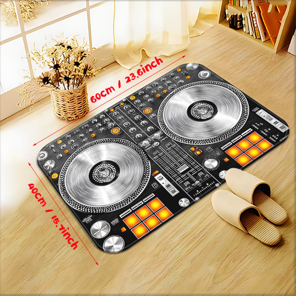 1pc DJ Equipment DoorMats 700gsm, Non-Slip Bathroom Floor Mat, Microfiber Absorbent Machine Washable Polyester Mat for Bedroom, Living Room Entrance, Camping Picnic Rugs, Outdoor mat, Outdoor Mat., Entrance Mat, Bedroom Rug,