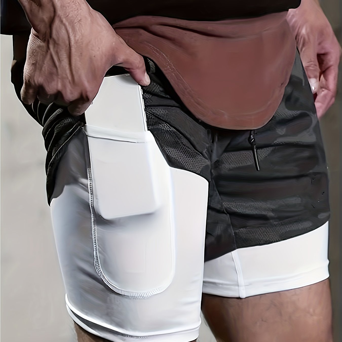 2-in-1 Double Layer Shorts for Men -