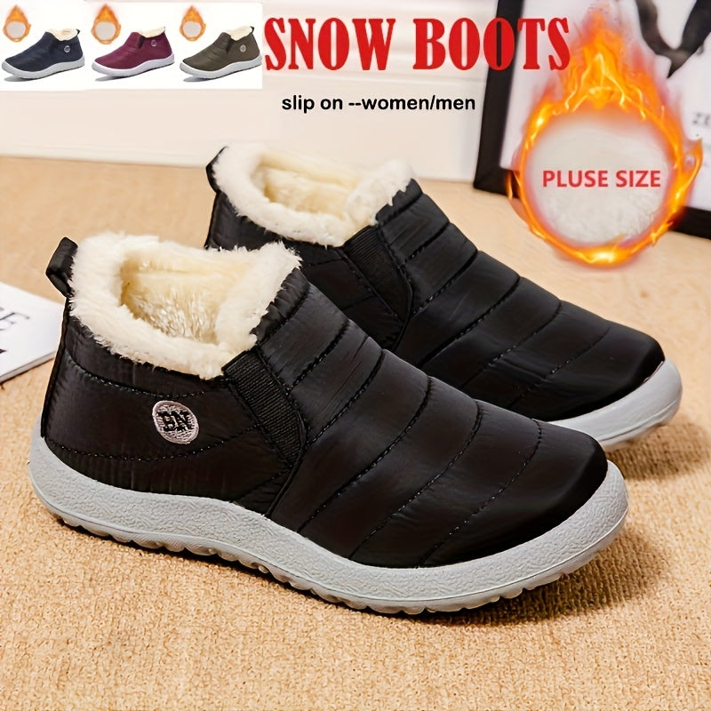 [Plush Snow Boots] Warm And Plush Women's Winter Snow Boots | Short, Thickened, Flat-Soled Footwear, Shoes