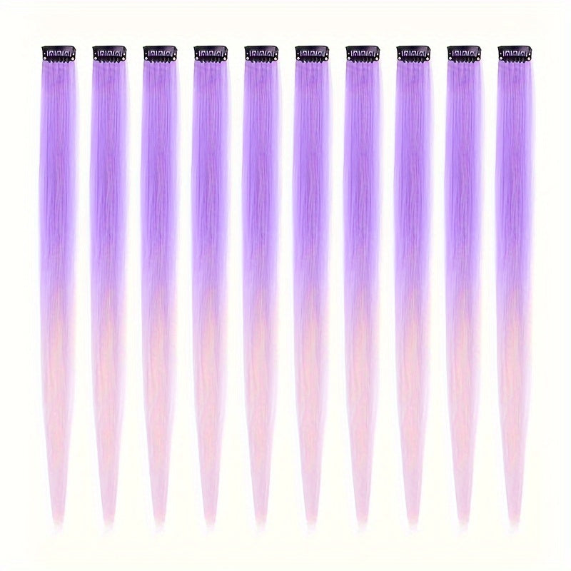 10 Pack HUAQIN Clip-In Hair Extensions for - 18 Inch