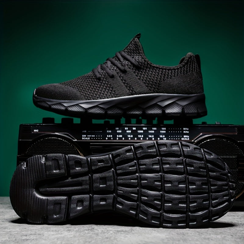 Womens Super-Breathable Flying Woven Sneakers - Stylish Casual Running Shoes with Lightweight Cushioning - Durable One-Color Charm for Sports & Everyday Wear
