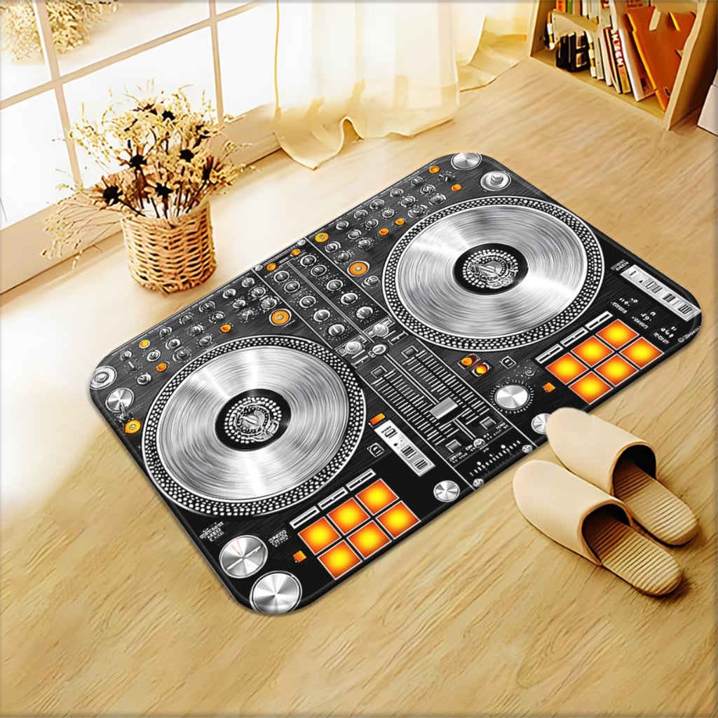 1pc DJ Equipment DoorMats 700gsm, Non-Slip Bathroom Floor Mat, Microfiber Absorbent Machine Washable Polyester Mat for Bedroom, Living Room Entrance, Camping Picnic Rugs, Outdoor mat, Outdoor Mat., Entrance Mat, Bedroom Rug,