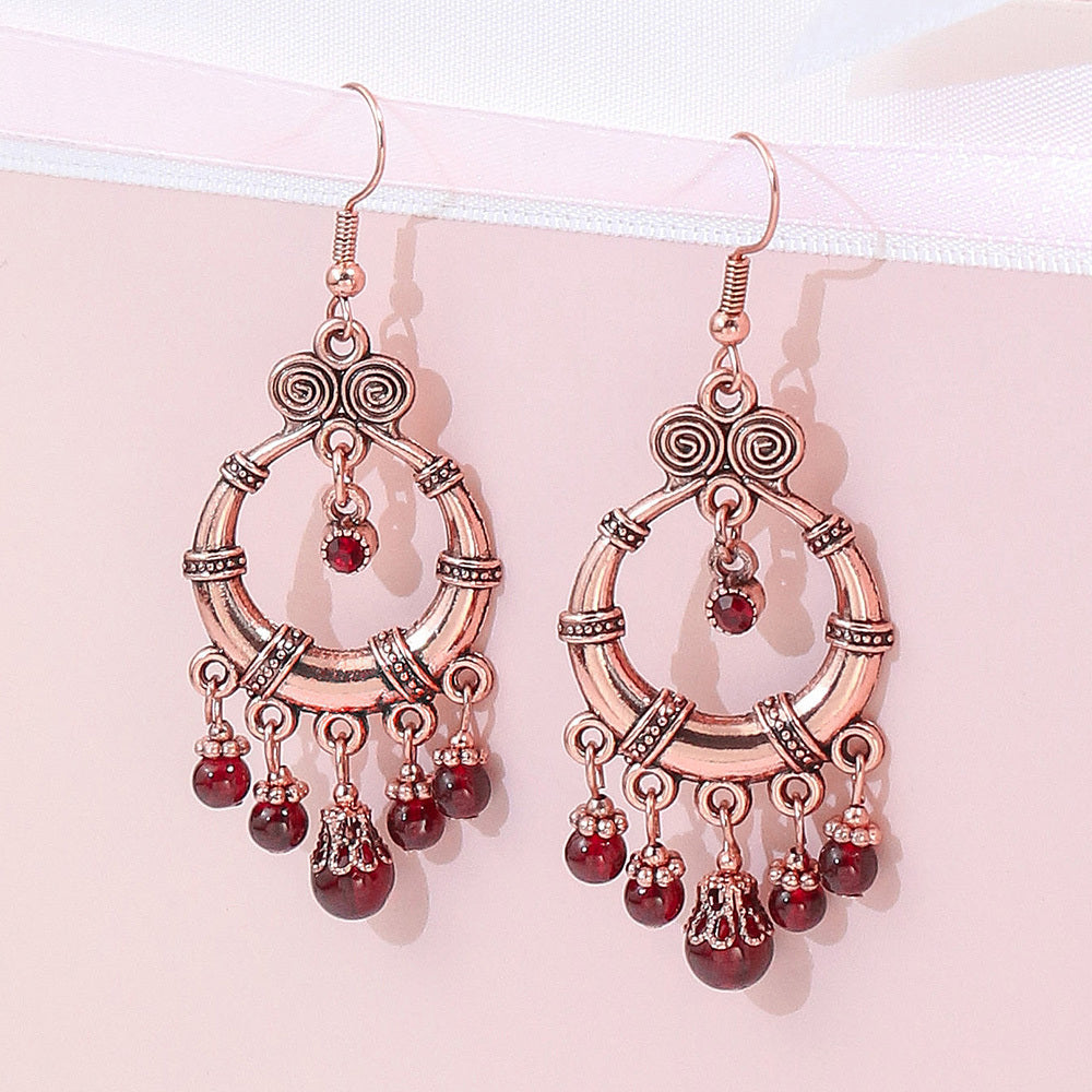 1 Pair/4 Pairs Vintage Style Women's Pendant  Tassel Earrings