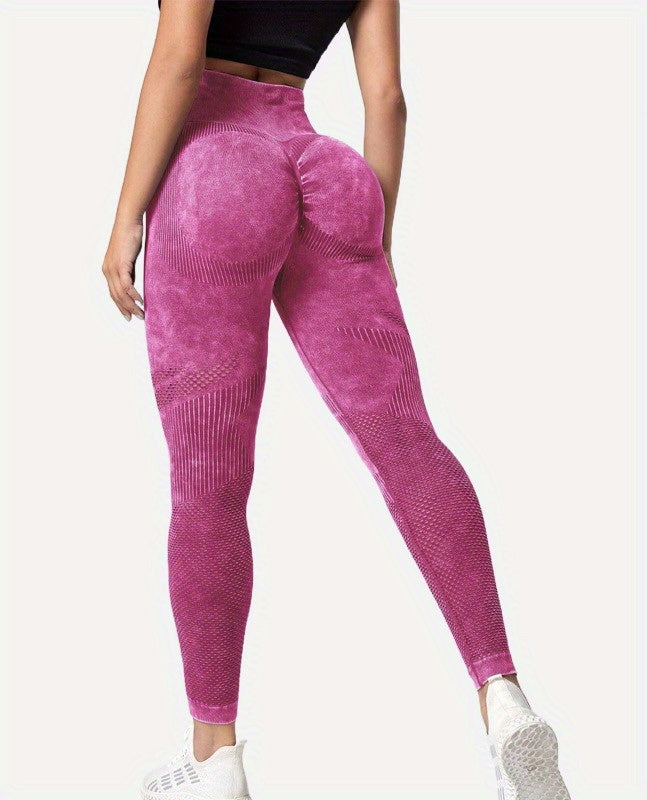 Women's High Waist Yoga Leggings - Elastic and Breathable Fitness Pants for Sports and Activewear