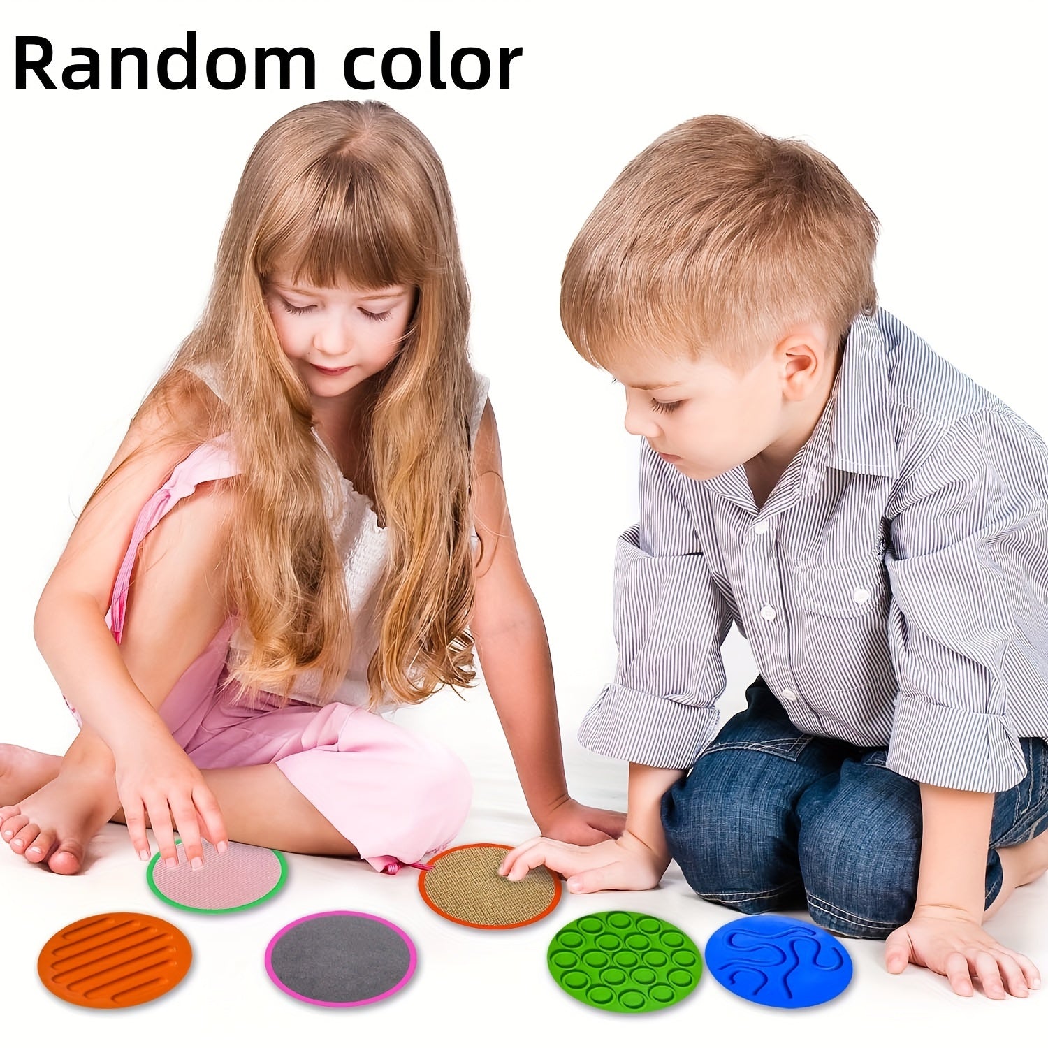 10pcs Silicone Sensory Floor Mats for Kids - Non-Toxic,