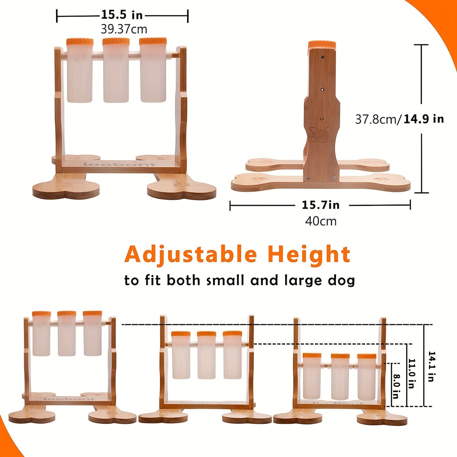 Dog Puzzle Toys Wooden -Interactive Slow Feeder Dog Toy, IQ