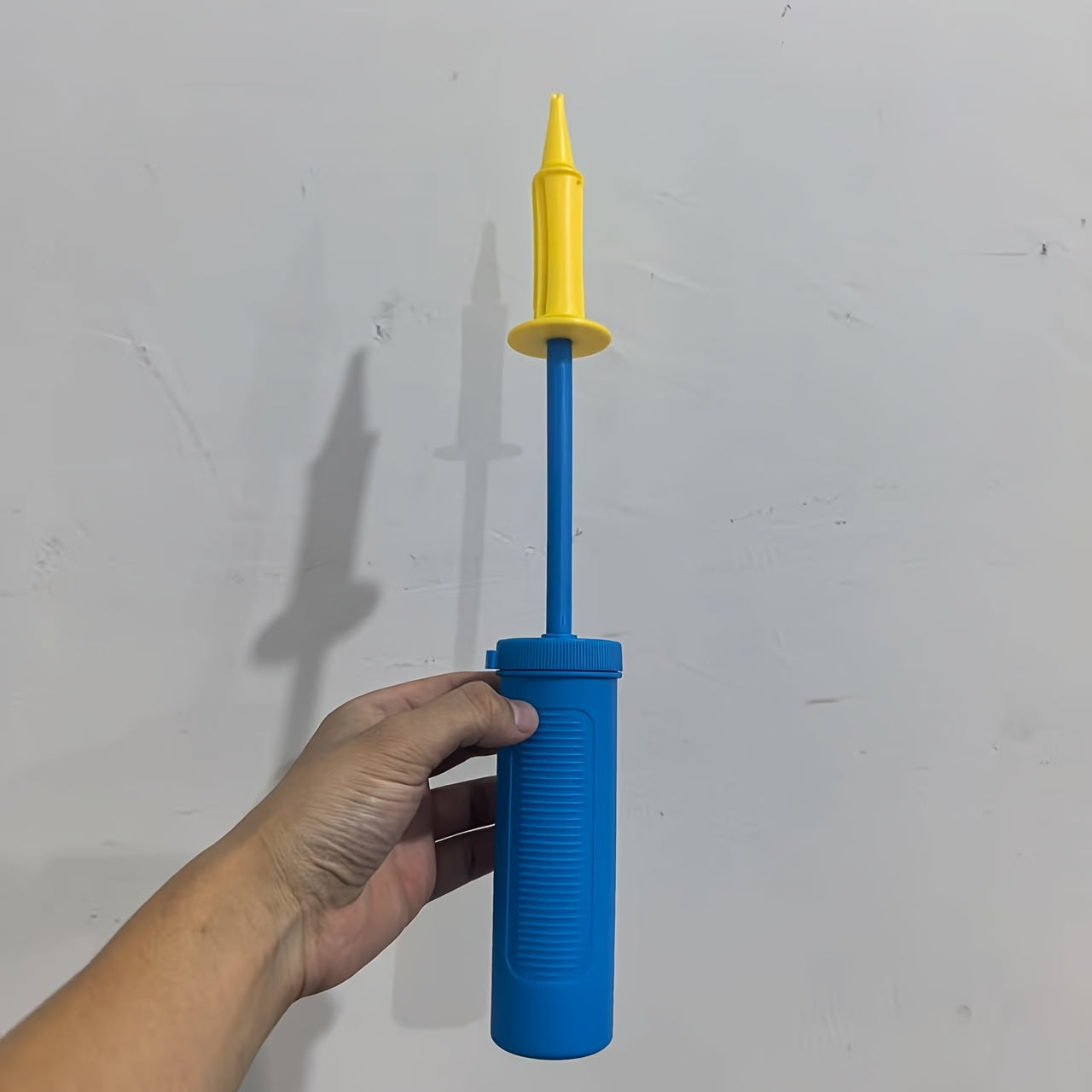 1pc Blue High Quality Two-Way Pump Balloon Accessory, Time-Saving And Convenient, Ideal Party decorating