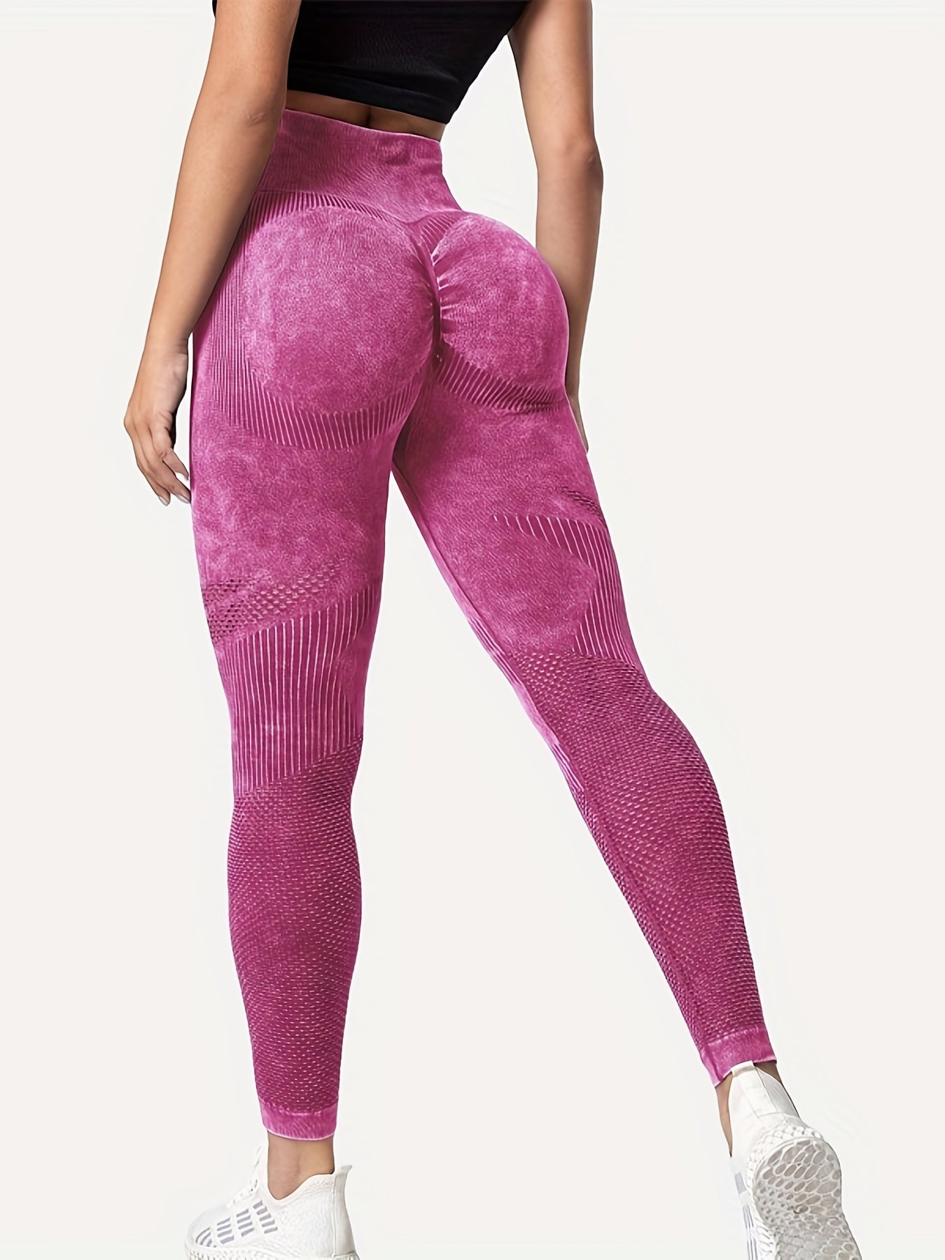 Women's High Waist Yoga Leggings - Elastic and Breathable Fitness Pants for Sports and Activewear