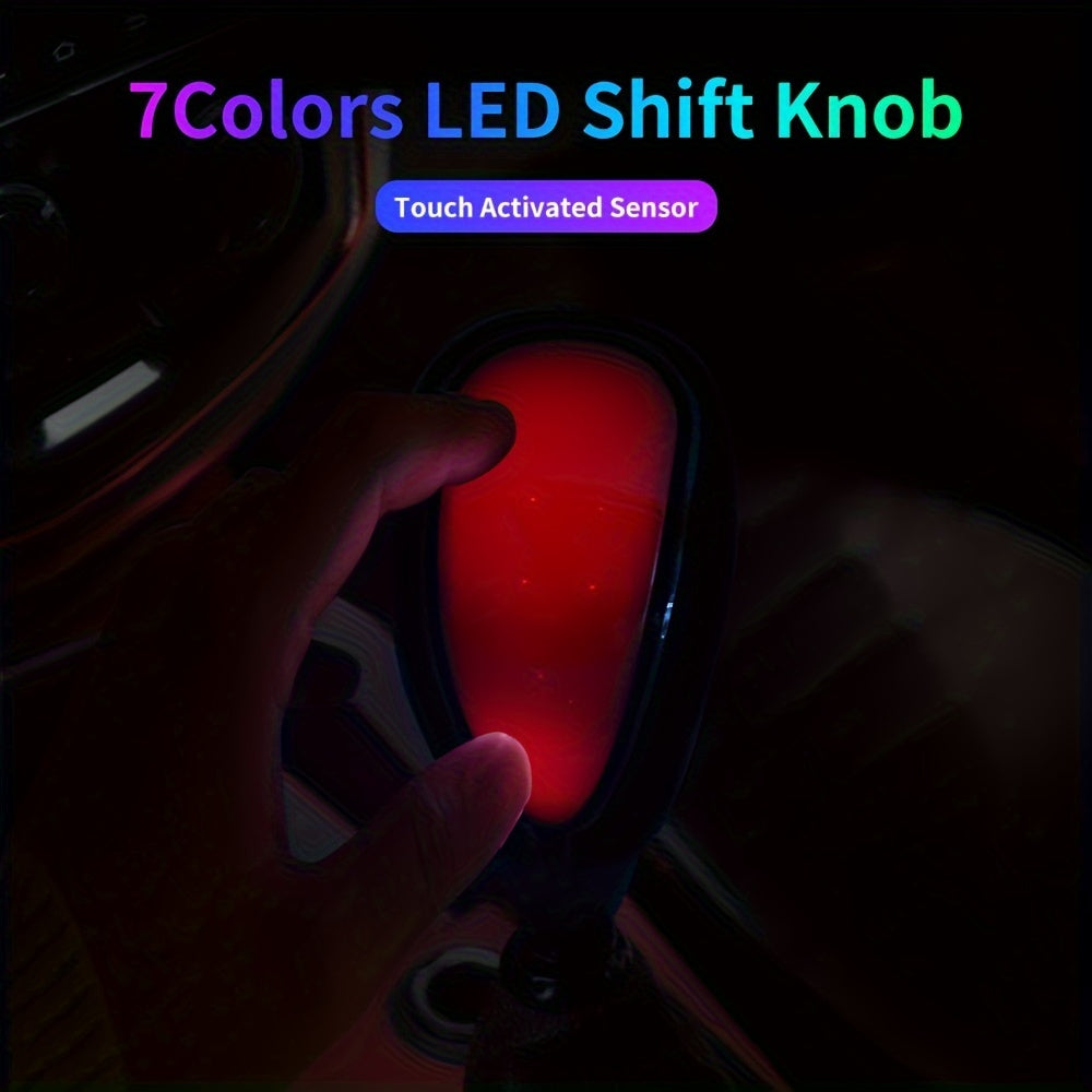 7 Colors LED Illuminated Gear Shift Knob Stylish Traditional Design For Enhanced Control Nighttime Glow Cool Automotive Upgrade For Your Car