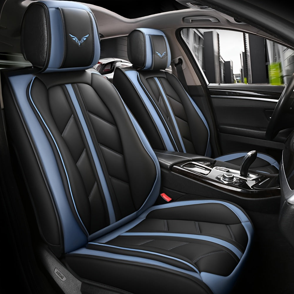 5 Seats Car Seat Covers Nappa Automotive Seat Cushion Protector Front Rear Full Set Waterproof Universal Fit for Most Sedan SUV Truck